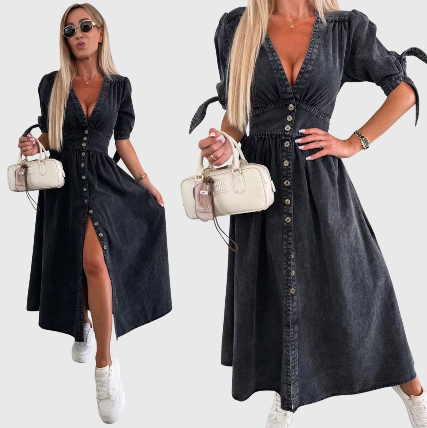 Sophia™ | Stylowa Sukienka Dżinsowa