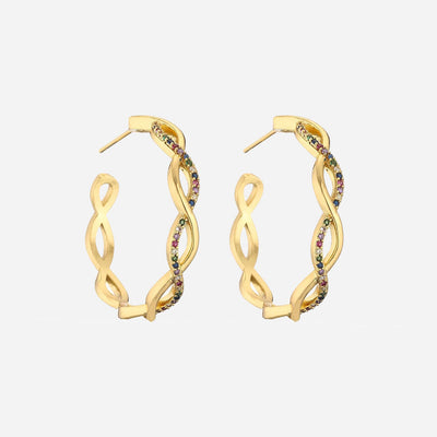 Julenyssa | Aalto Kolczyki 18K Złoto