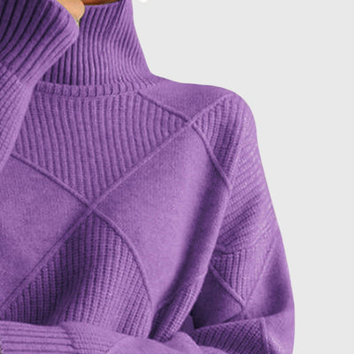 Angela™ - Sweter z wysokim kołnierzem