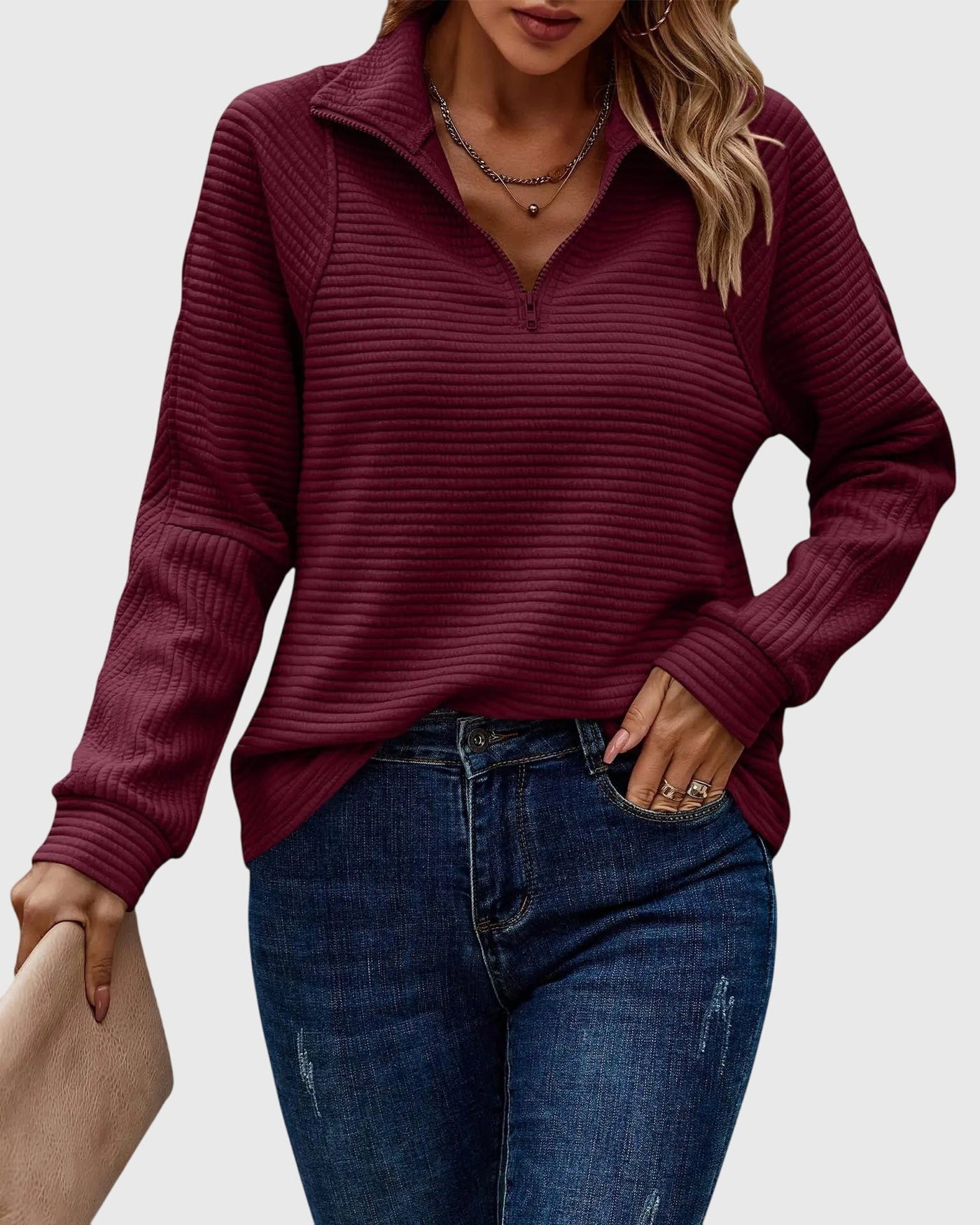 Abigail™ | Stylowy sweter z zamkiem