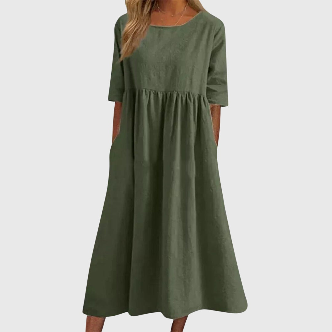 Haisley™ | Elegancka Sukienka na Krótki Rękaw