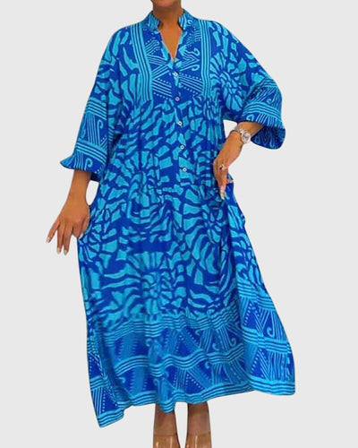 Mckinley™ | Maxi Sukienka z Eleganckim Wzorem
