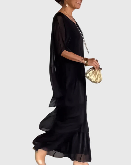Susan™ | Długa i Jasna Elegancka Sukienka