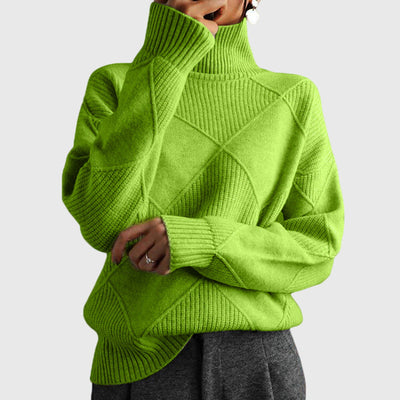 Angela™ - Sweter z wysokim kołnierzem