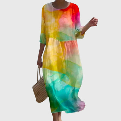 Hayley™ | Stylowa Kwiatowa Sukienka Maxi