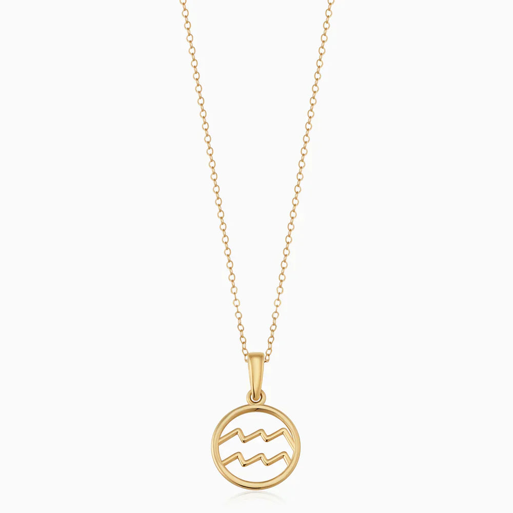 Rosalyette | Naszyjnik z Znakiem Zodiaku 18k Złoto