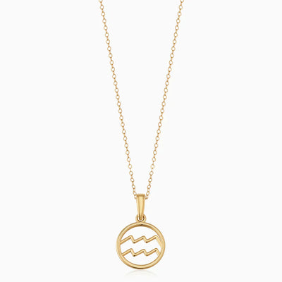 Rosalyette | Naszyjnik z Znakiem Zodiaku 18k Złoto
