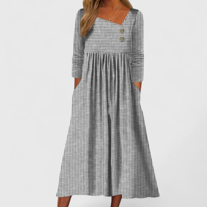 Cleomarie | Elegancka Midi Sukienka