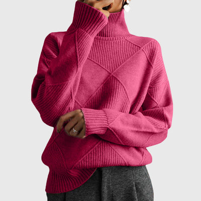 Angela™ - Sweter z wysokim kołnierzem