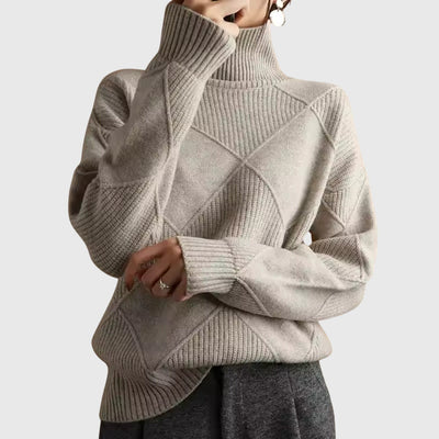 Angela™ - Sweter z wysokim kołnierzem