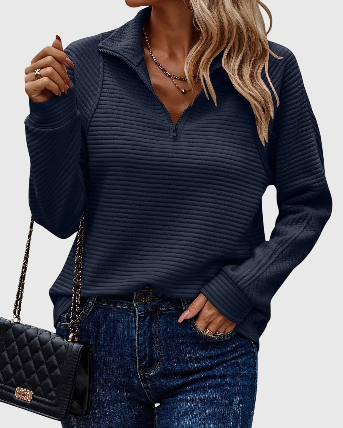 Abigail™ | Stylowy sweter z zamkiem