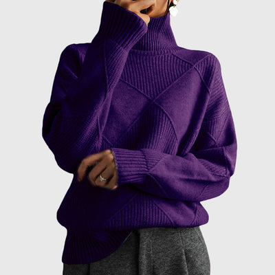 Angela™ - Sweter z wysokim kołnierzem