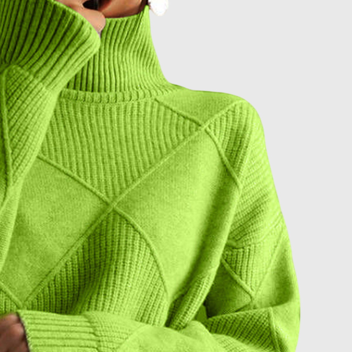 Angela™ - Sweter z wysokim kołnierzem