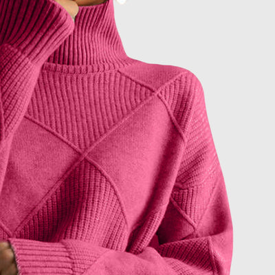Angela™ - Sweter z wysokim kołnierzem